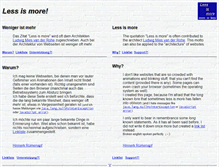 Tablet Screenshot of lessismore.ruemenapf.de